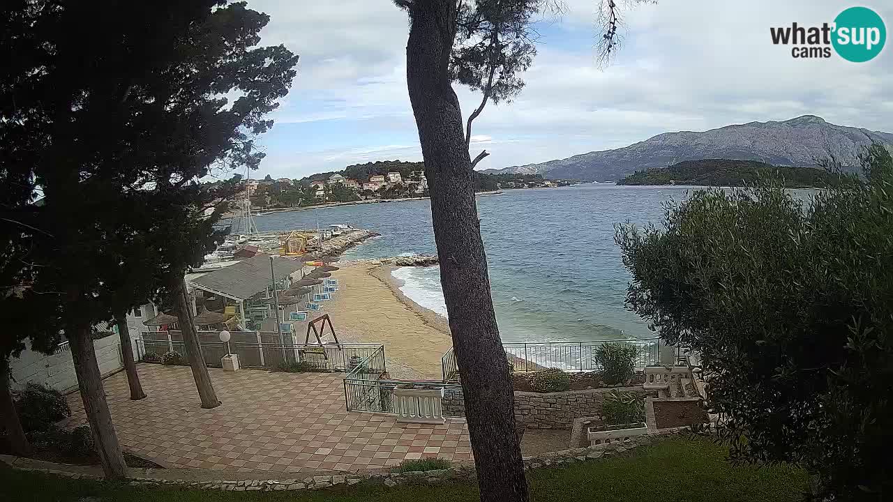 Web kamera Lumbarda – Plaža Prvi Žal – Korčula