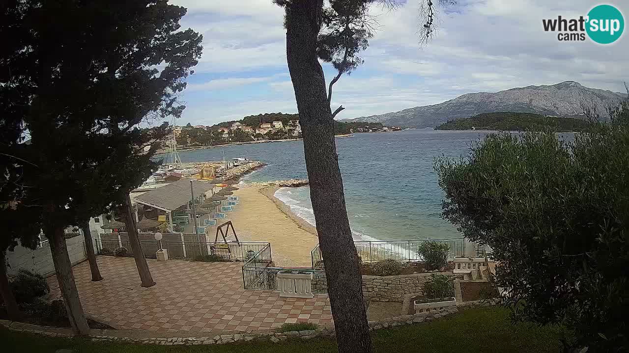 Livecam Lumbarda – Spiaggia Prvi Žal – Korčula