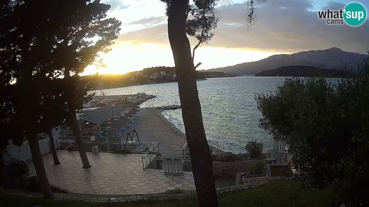 Web kamera Lumbarda – Plaža Prvi Žal – Korčula
