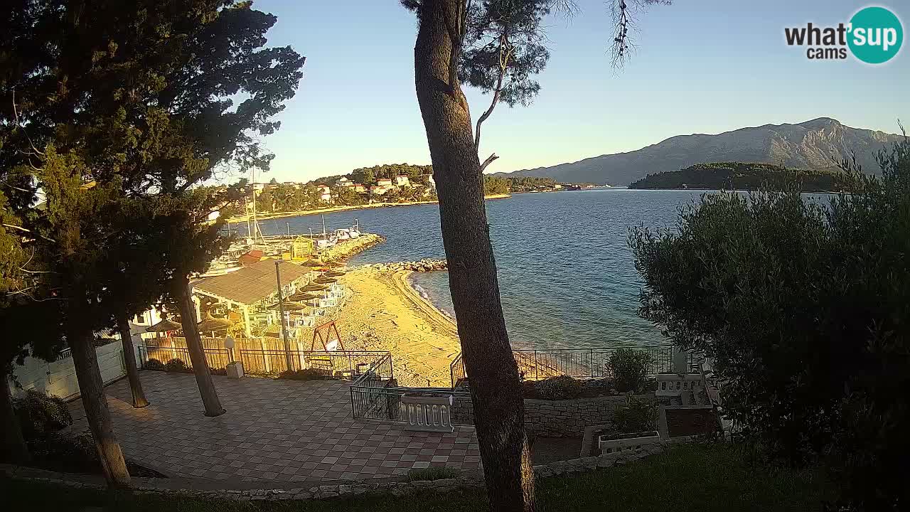Web kamera Lumbarda – Plaža Prvi Žal – Korčula