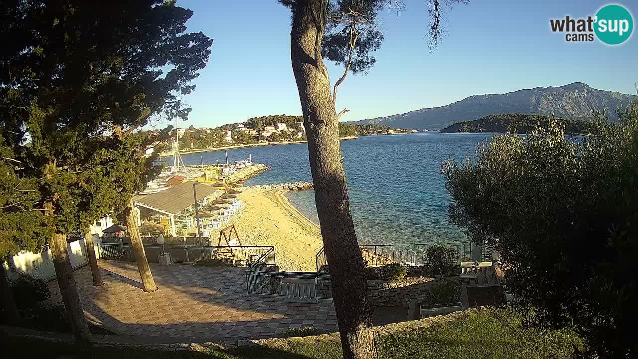 Web kamera Lumbarda – Plaža Prvi Žal – Korčula