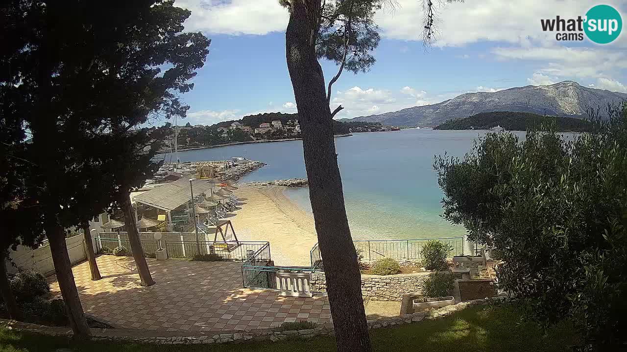 Web kamera Lumbarda – Plaža Prvi Žal – Korčula