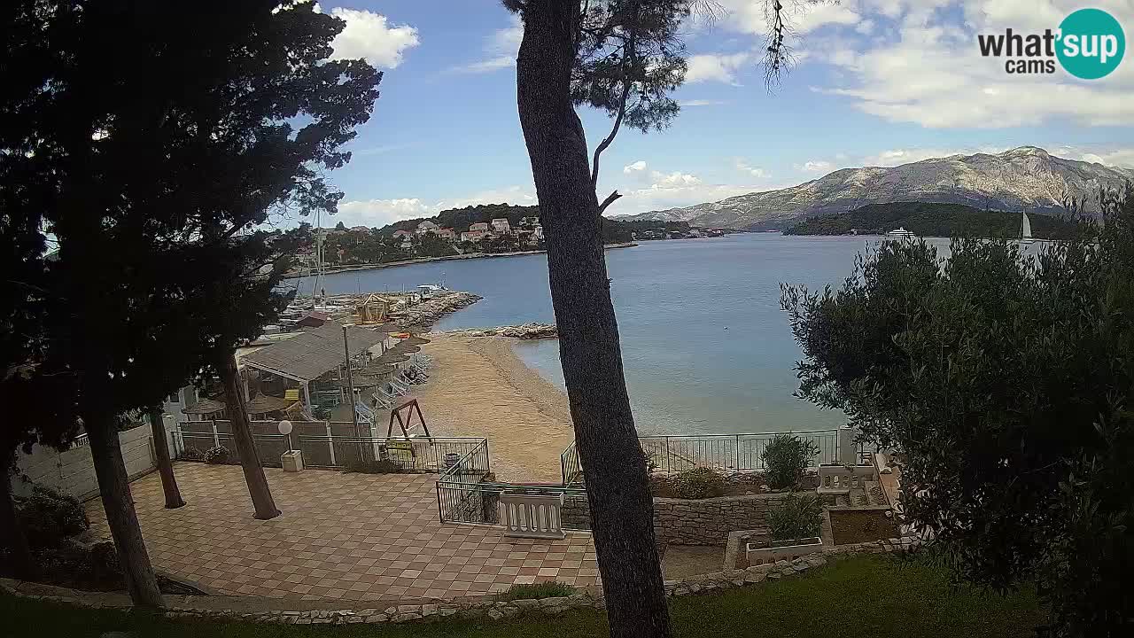 Livecam Lumbarda – Spiaggia Prvi Žal – Korčula