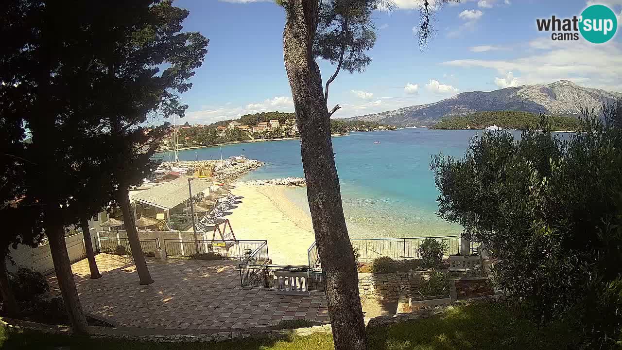 Webcam live Lumbarda – Plage Prvi Žal – Korčula