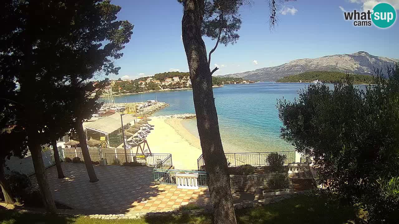Webcam Lumbarda – Prvi Žal beach – Korčula