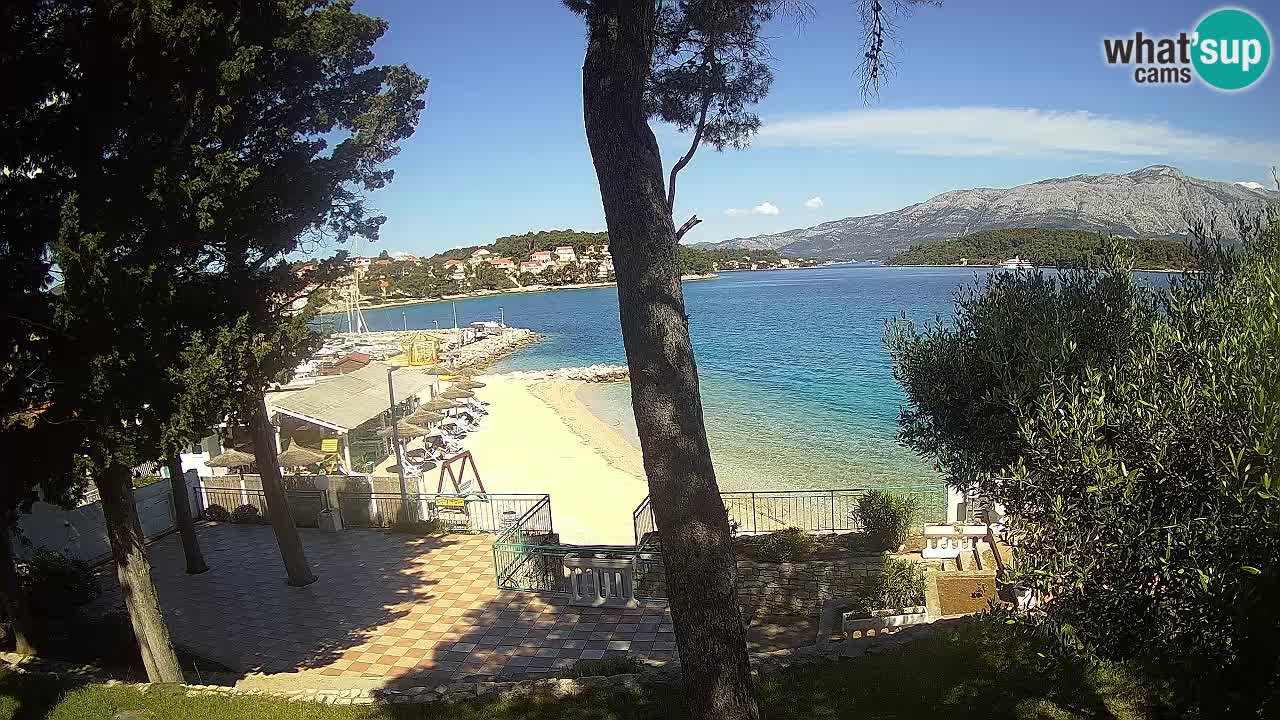 Livecam Lumbarda – Spiaggia Prvi Žal – Korčula