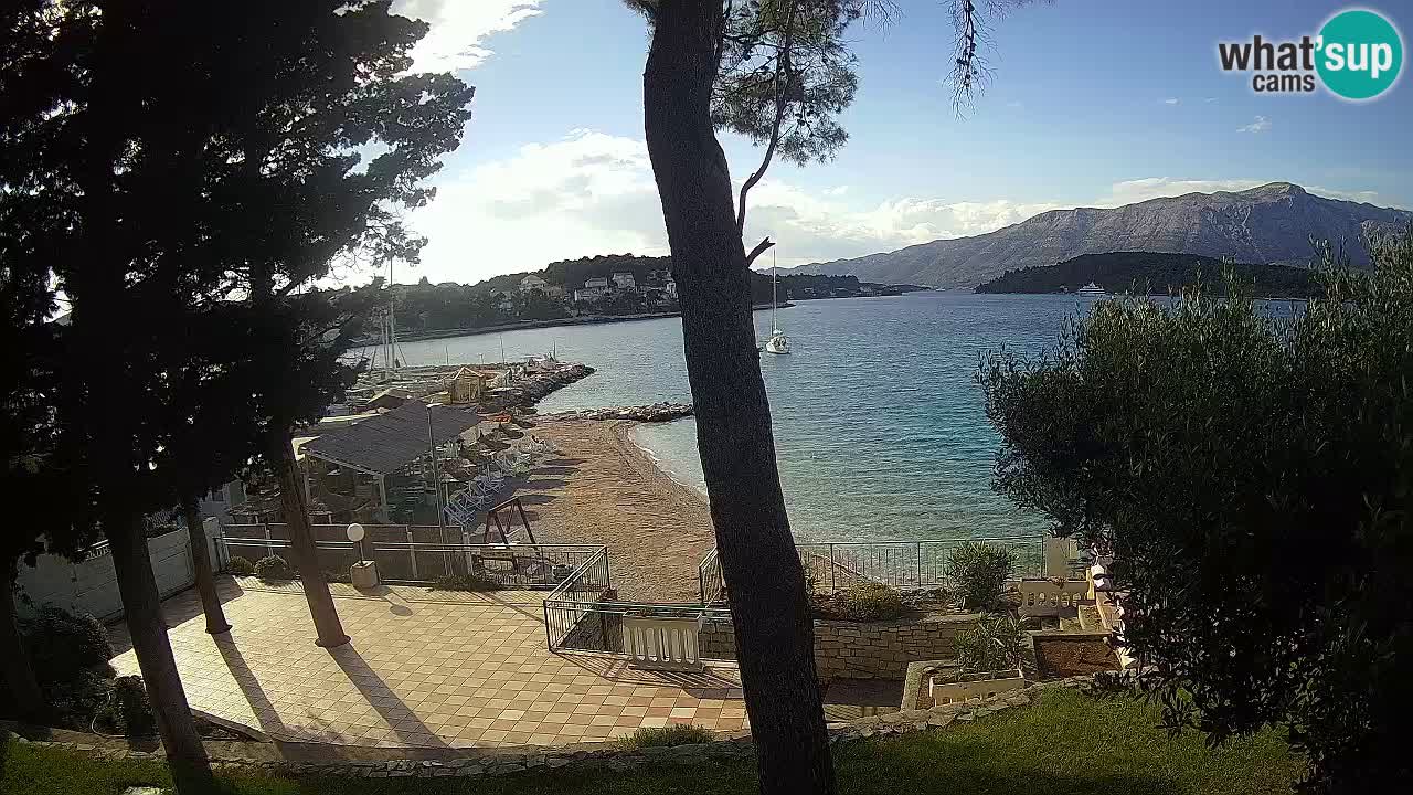 Web kamera Lumbarda – Plaža Prvi Žal – Korčula