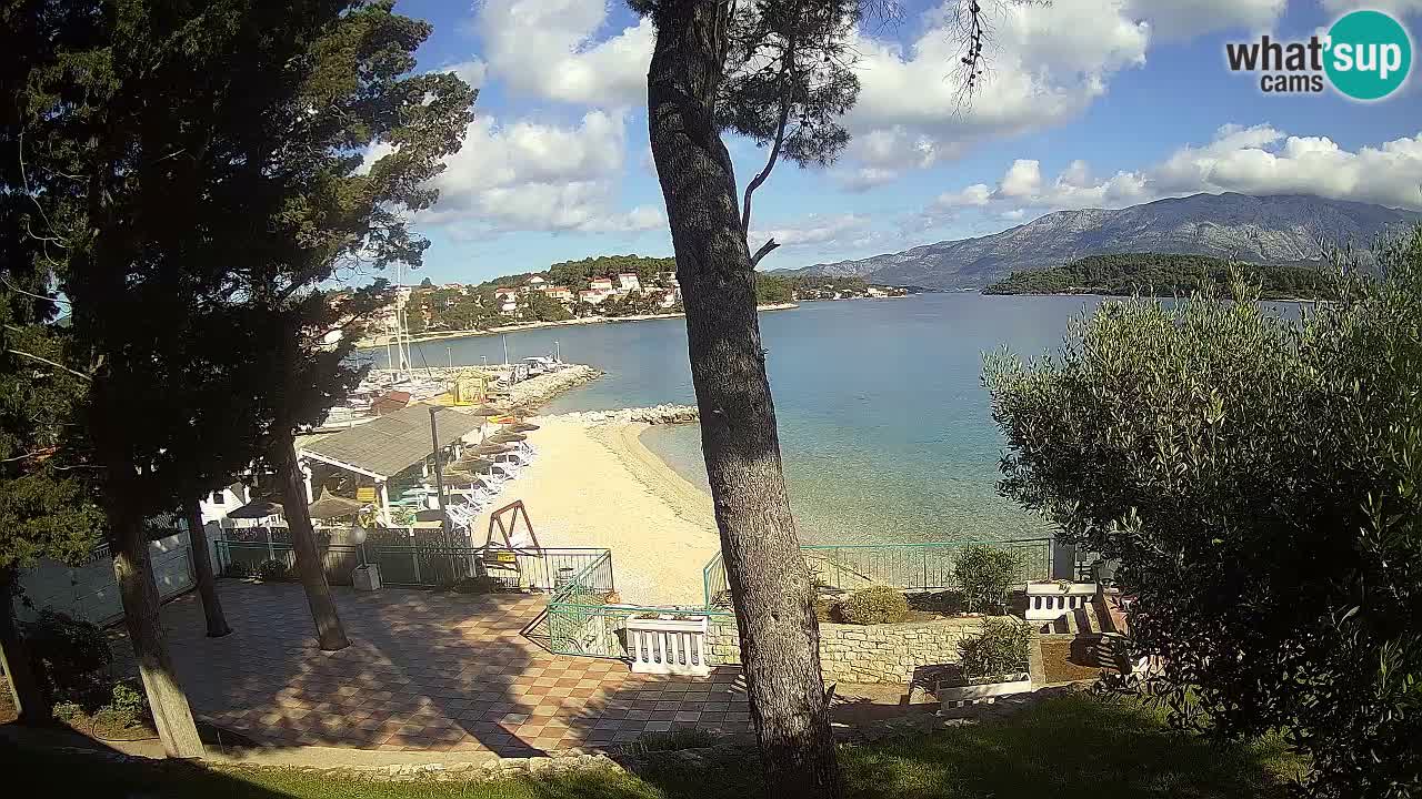 Livecam Lumbarda – Spiaggia Prvi Žal – Korčula