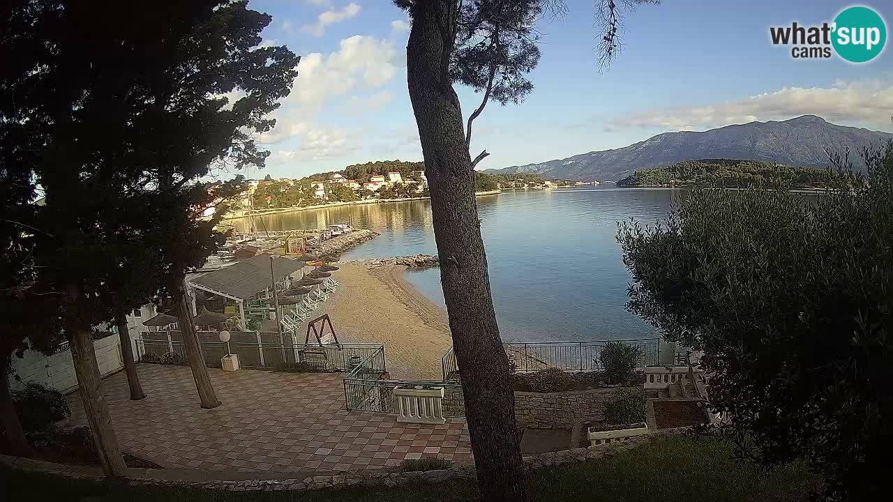 Spletna kamera Lumbarda – Plaža Prvi Žal – Korčula