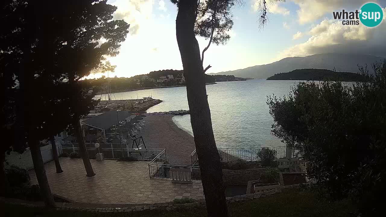 Webcam live Lumbarda – Plage Prvi Žal – Korčula