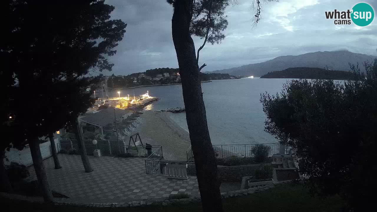 Livecam Lumbarda – Spiaggia Prvi Žal – Korčula
