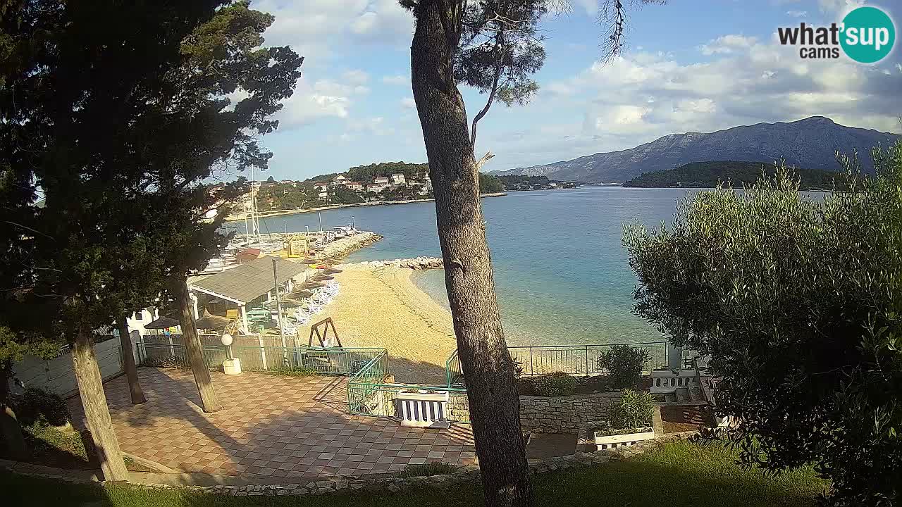 Livecam Lumbarda – Spiaggia Prvi Žal – Korčula