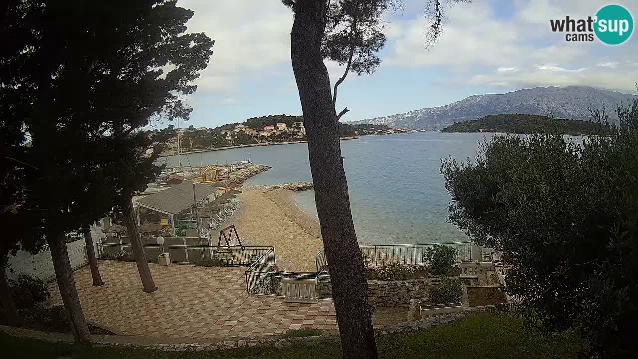 Web kamera Lumbarda – Plaža Prvi Žal – Korčula