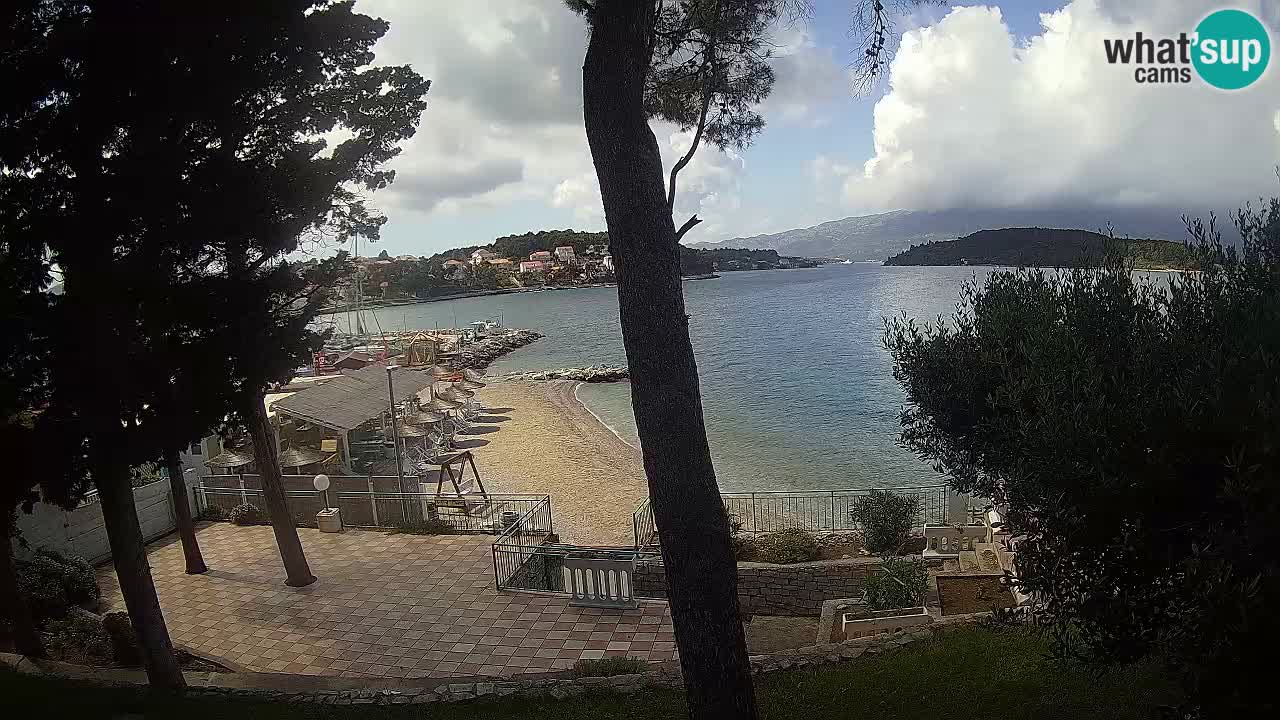 Spletna kamera Lumbarda – Plaža Prvi Žal – Korčula