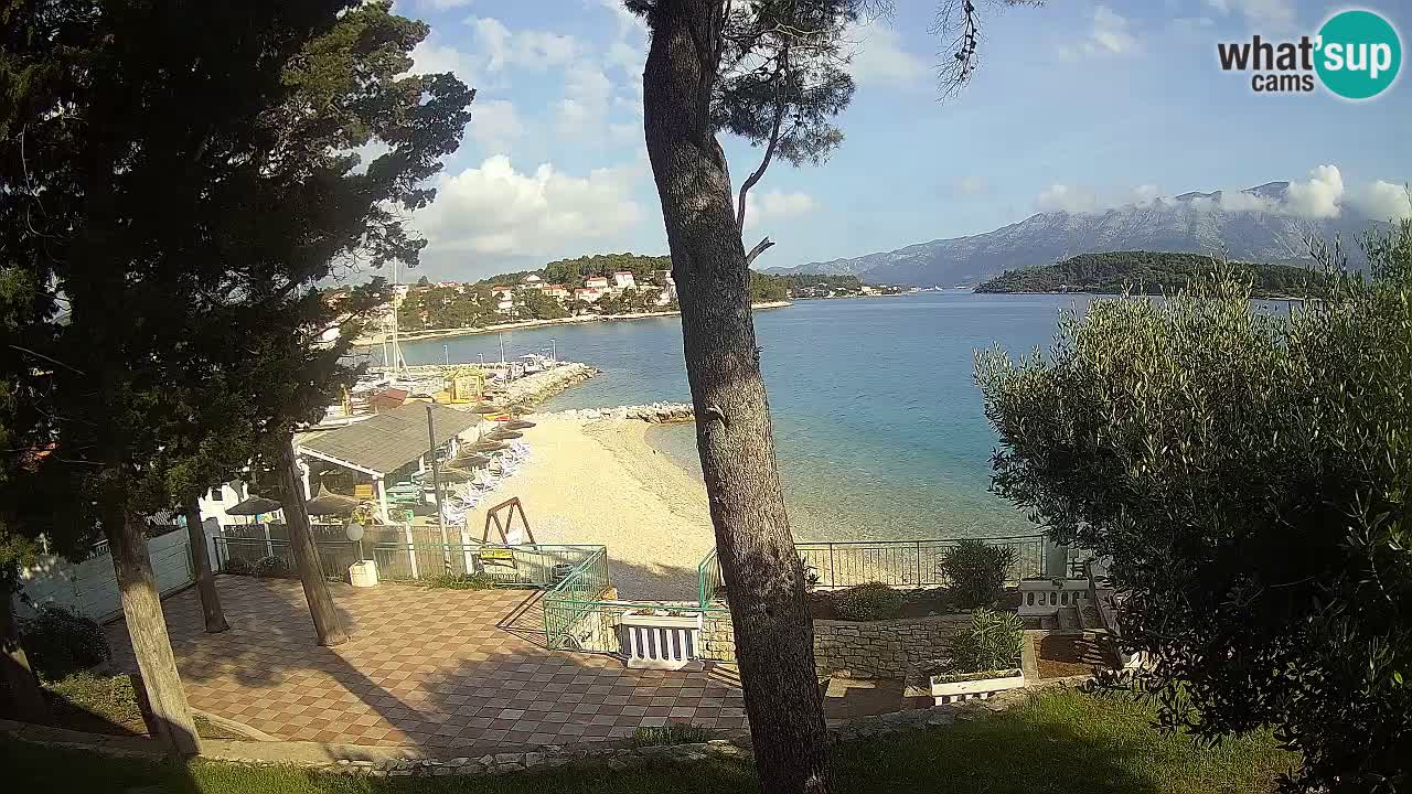 Livecam Lumbarda – Spiaggia Prvi Žal – Korčula