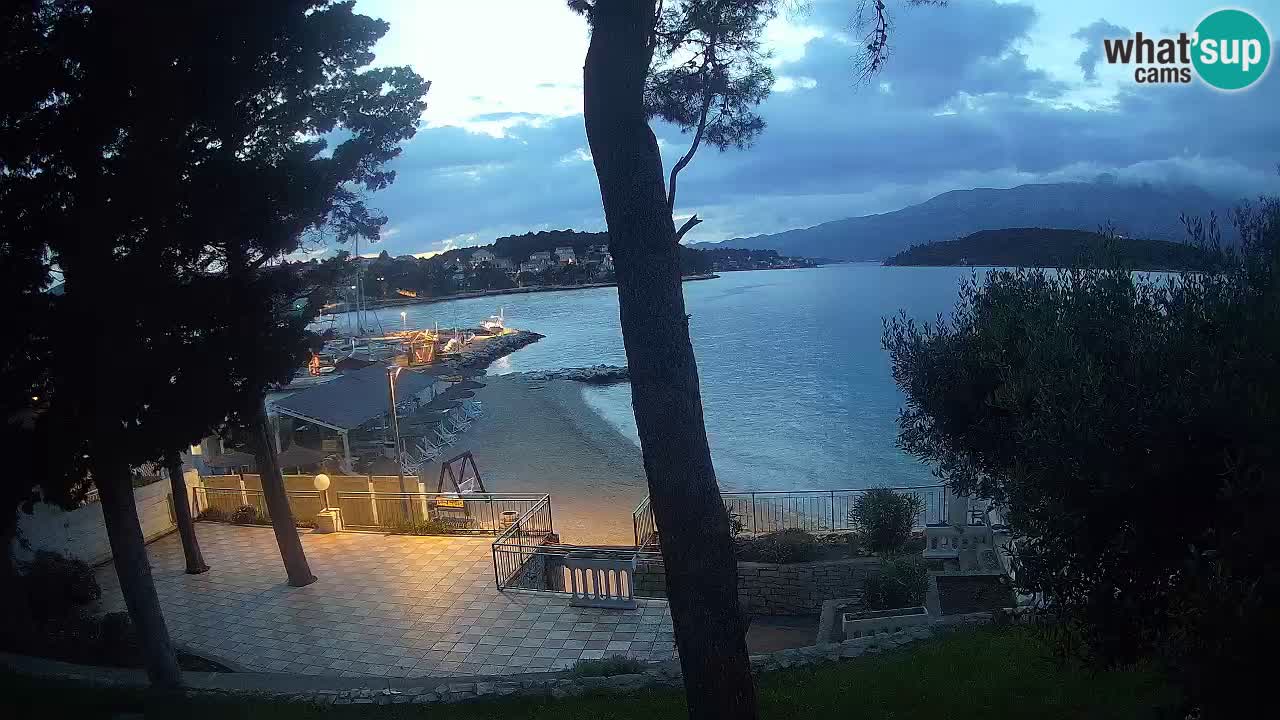Spletna kamera Lumbarda – Plaža Prvi Žal – Korčula