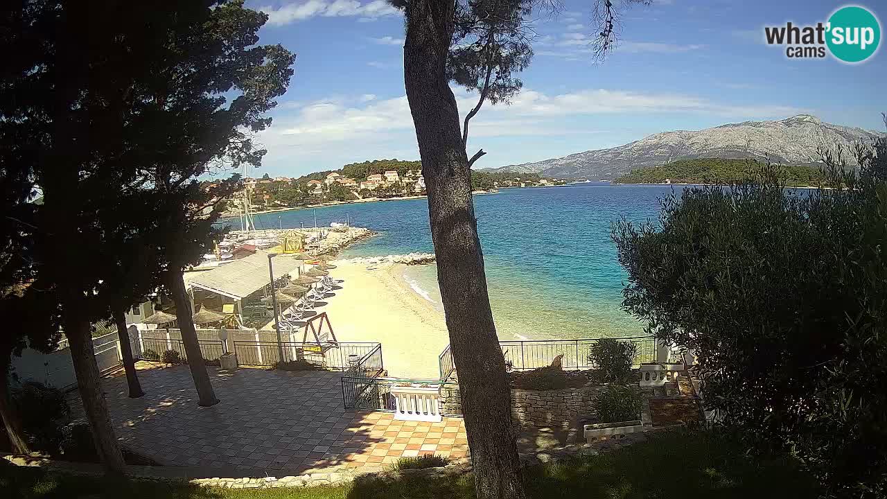 Livecam Lumbarda – Spiaggia Prvi Žal – Korčula