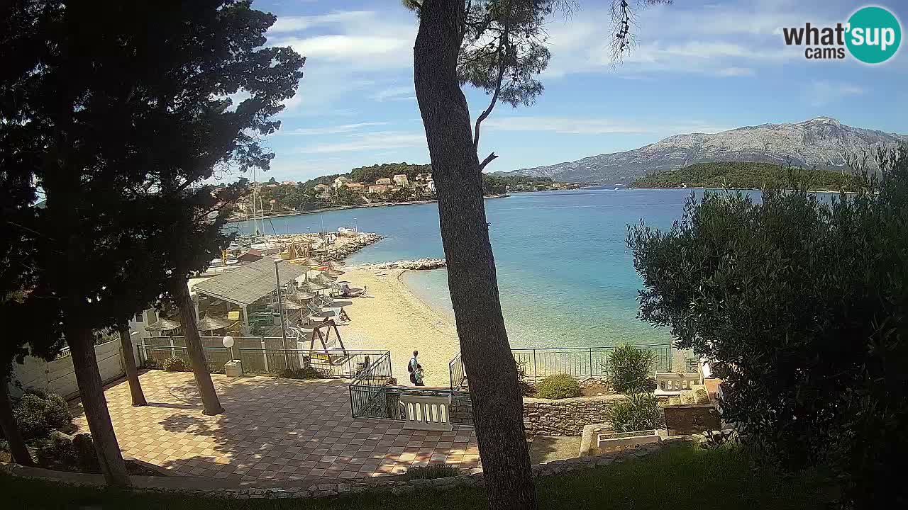 Livecam Lumbarda – Spiaggia Prvi Žal – Korčula
