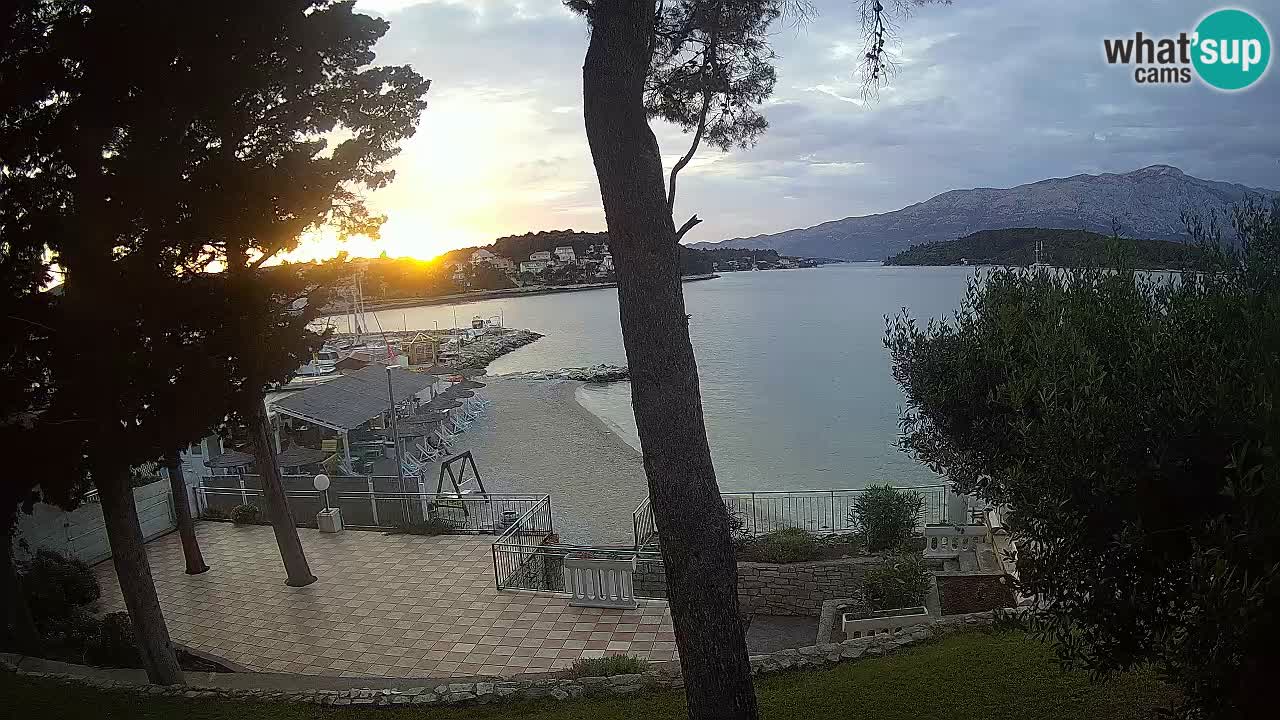 Camera en vivo Lumbarda – Playa Prvi Žal – Korčula
