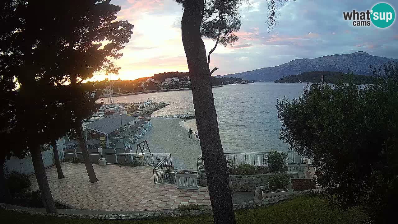 Webcam live Lumbarda – Plage Prvi Žal – Korčula