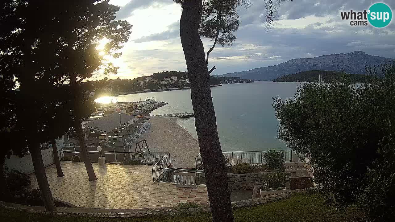 Spletna kamera Lumbarda – Plaža Prvi Žal – Korčula