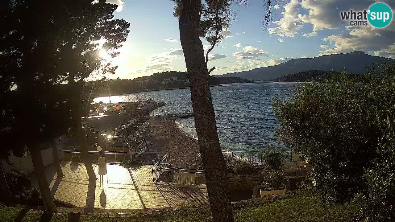 Spletna kamera Lumbarda – Plaža Prvi Žal – Korčula