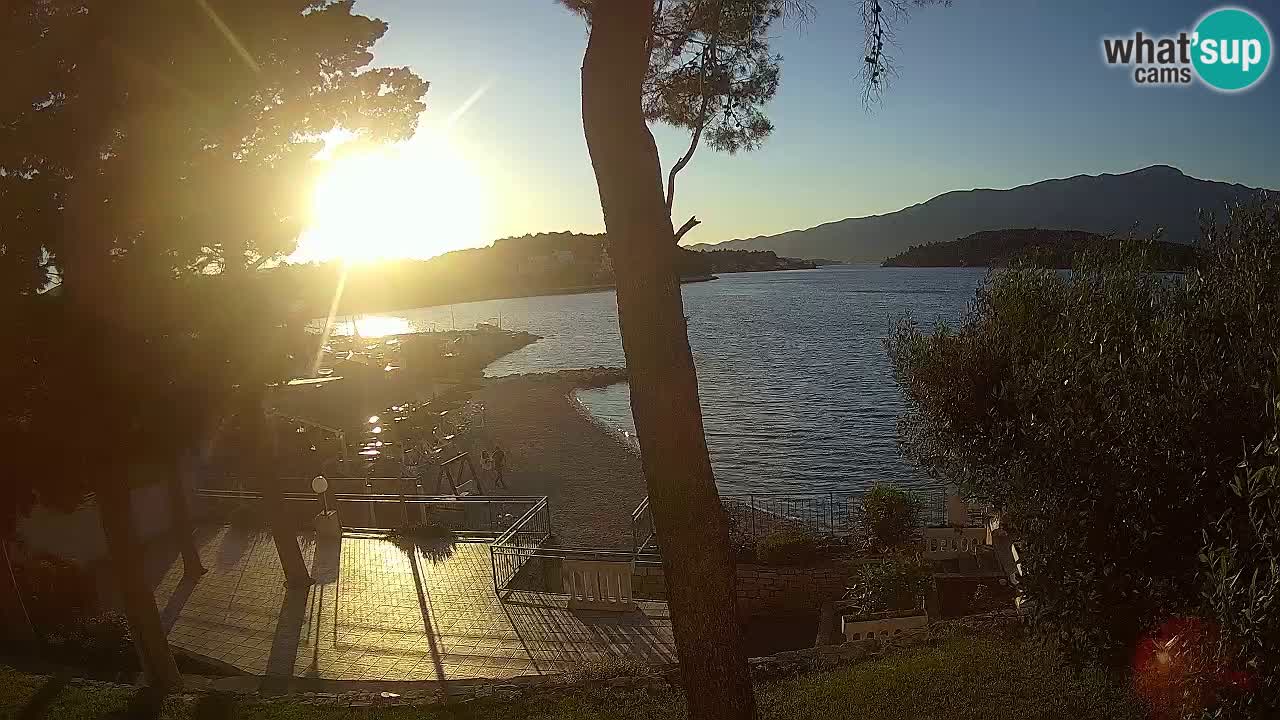 Spletna kamera Lumbarda – Plaža Prvi Žal – Korčula