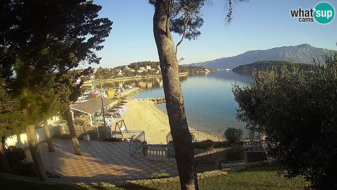 Webcam live Lumbarda – Plage Prvi Žal – Korčula