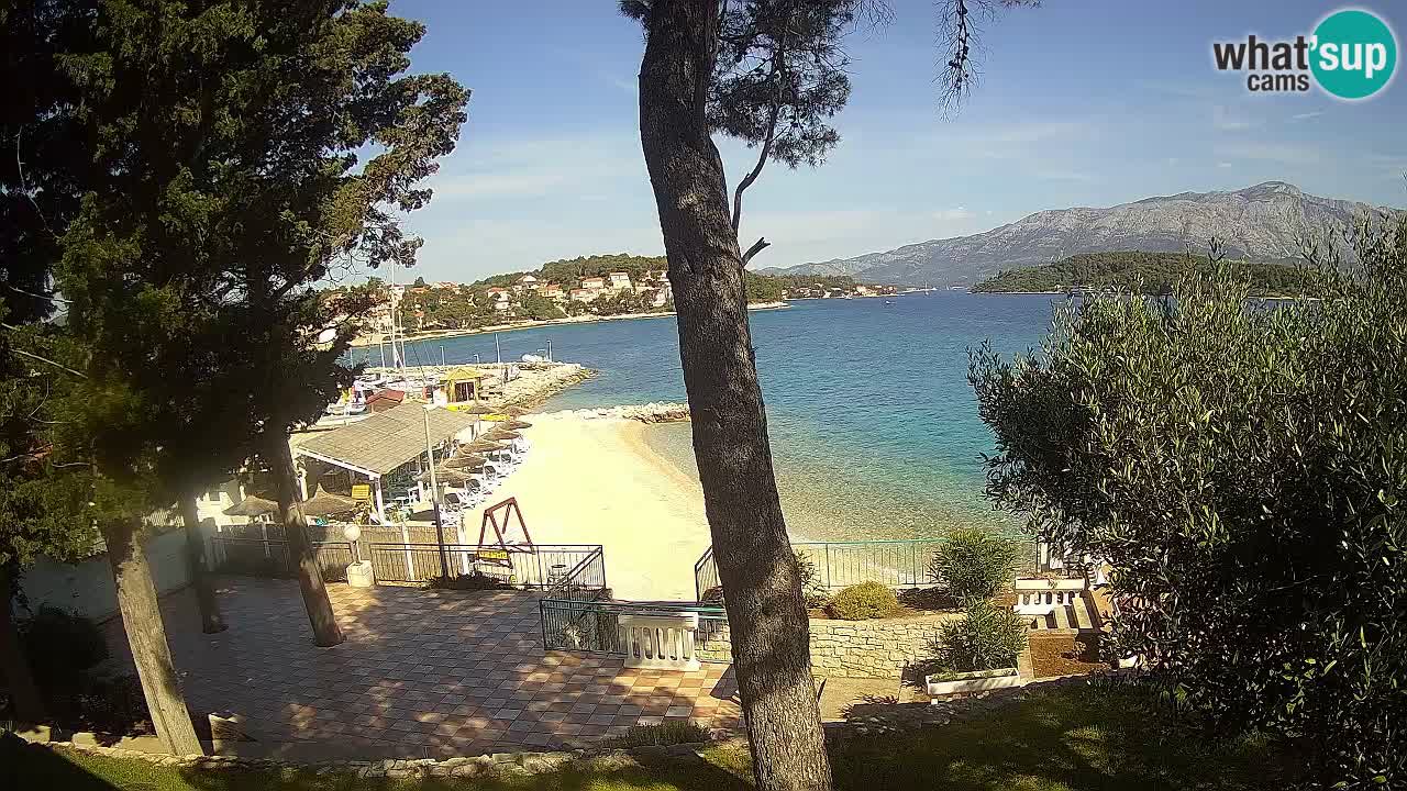 Livecam Lumbarda – Spiaggia Prvi Žal – Korčula