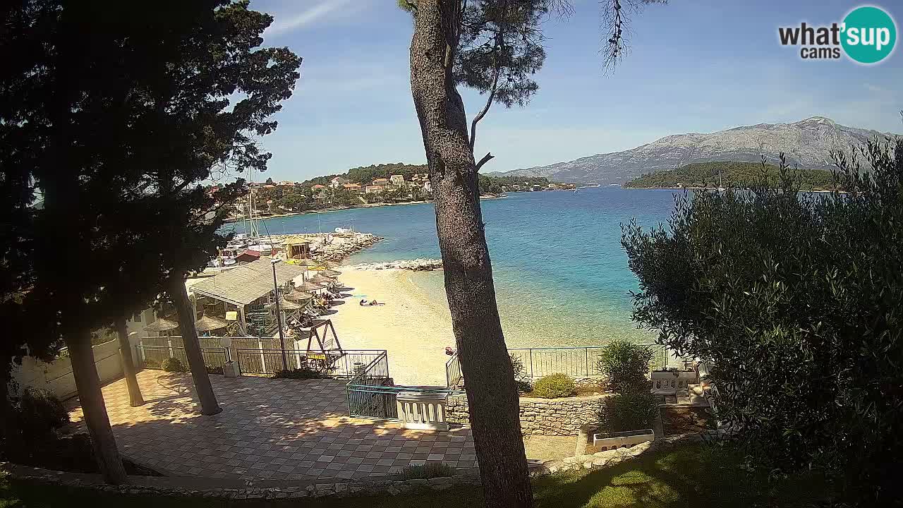 Livecam Lumbarda – Spiaggia Prvi Žal – Korčula
