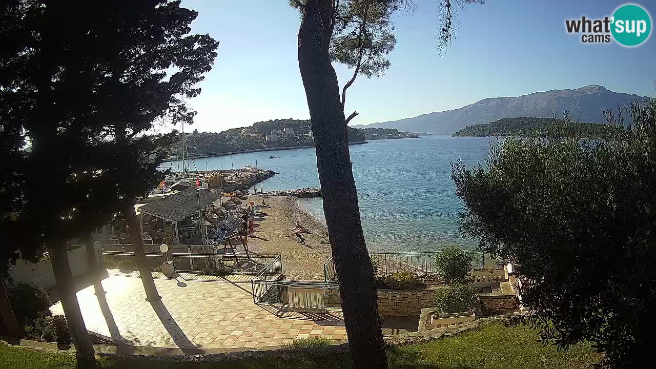 Web kamera Lumbarda – Plaža Prvi Žal – Korčula