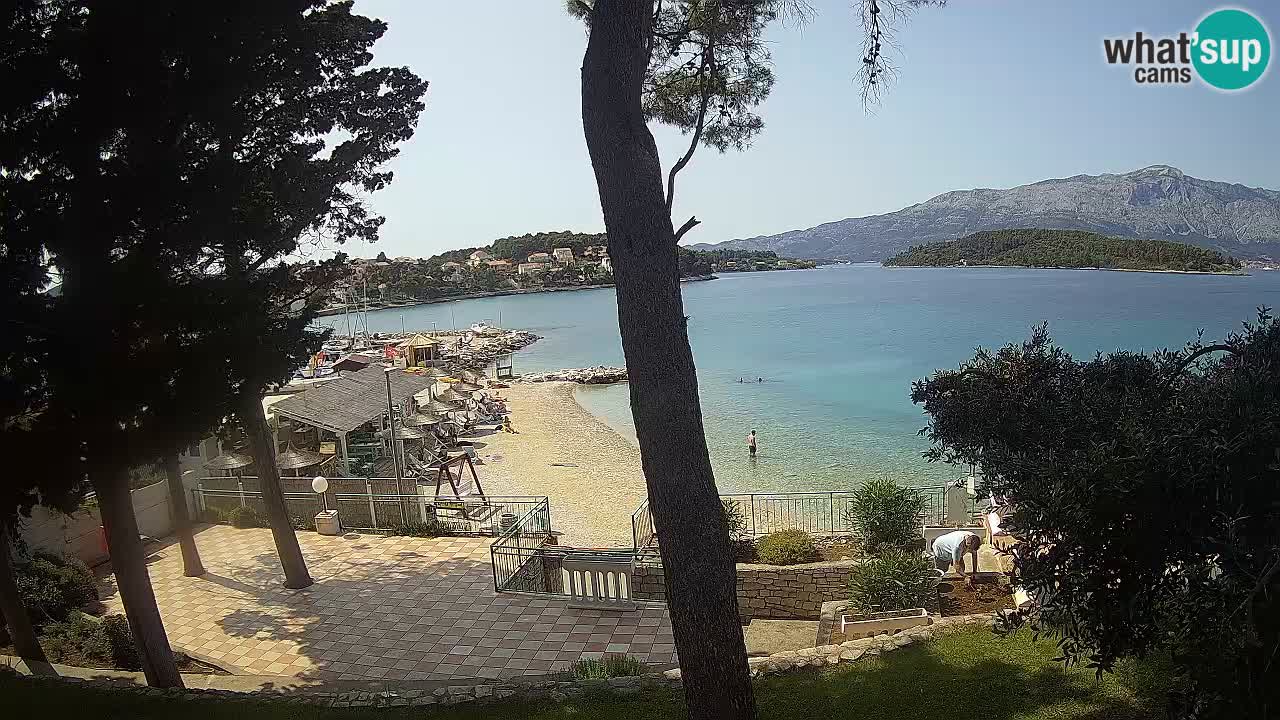 Webcam Lumbarda – Prvi Žal beach – Korčula
