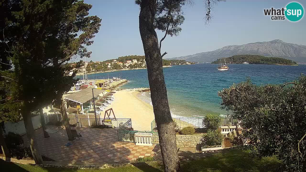 Webcam Lumbarda – Prvi Žal beach – Korčula