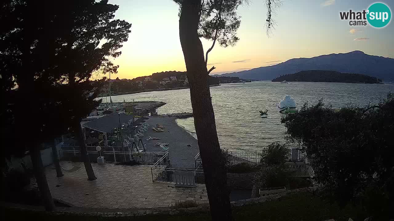 Spletna kamera Lumbarda – Plaža Prvi Žal – Korčula