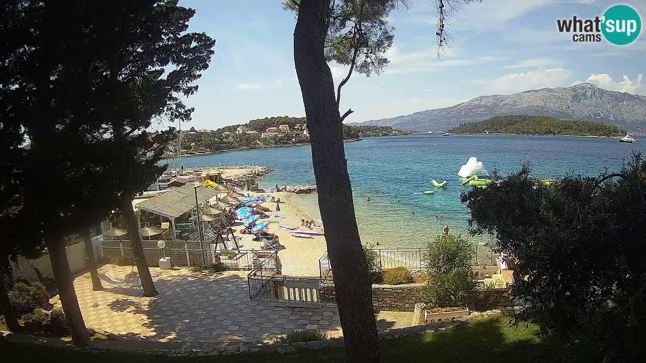 Web kamera Lumbarda – Plaža Prvi Žal – Korčula