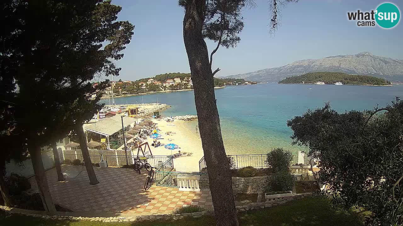 Webcam Lumbarda – Prvi Žal beach – Korčula