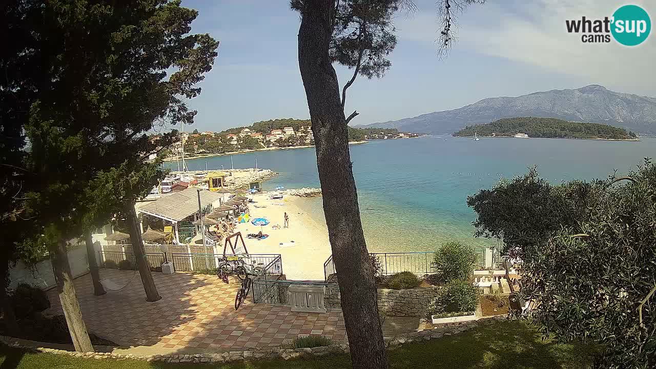 Livecam Lumbarda – Spiaggia Prvi Žal – Korčula
