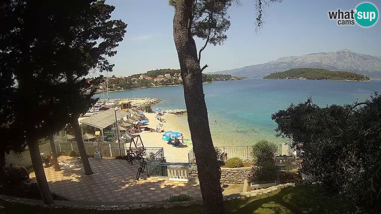 Web kamera Lumbarda – Plaža Prvi Žal – Korčula