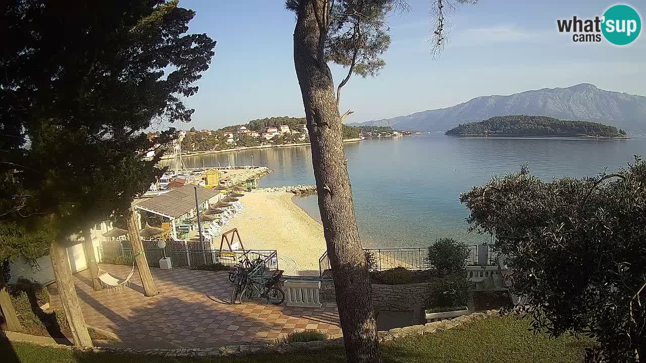 Spletna kamera Lumbarda – Plaža Prvi Žal – Korčula