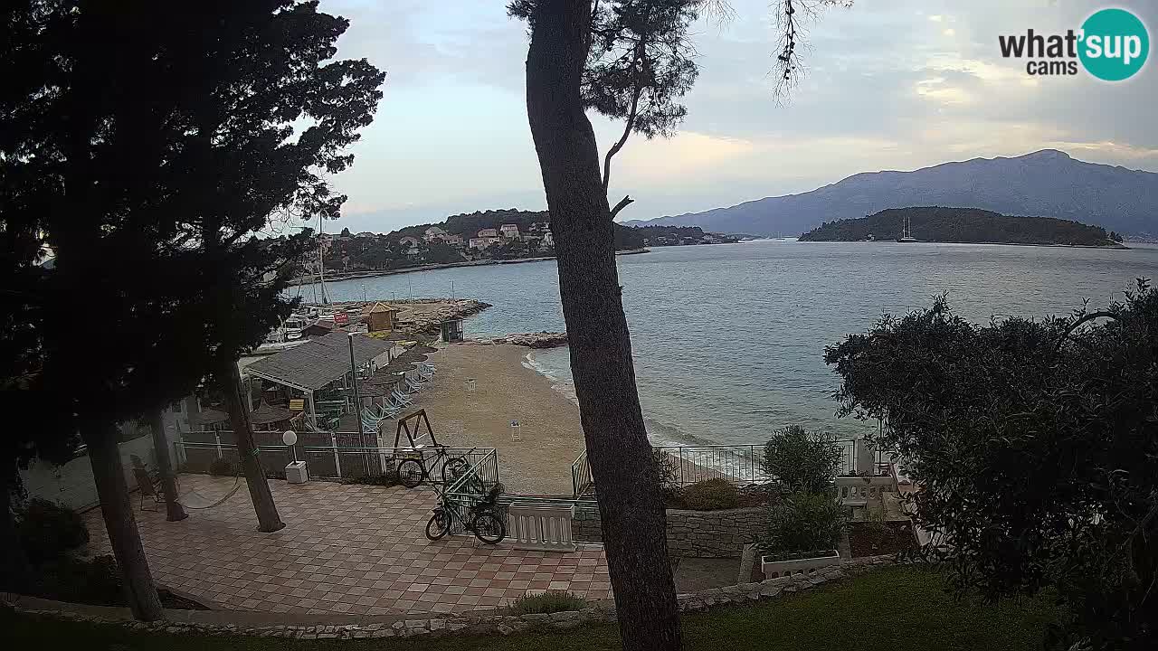 Spletna kamera Lumbarda – Plaža Prvi Žal – Korčula