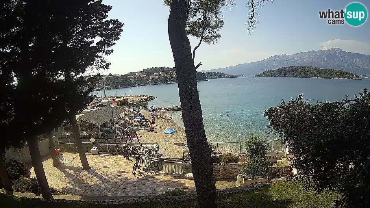 Web kamera Lumbarda – Plaža Prvi Žal – Korčula