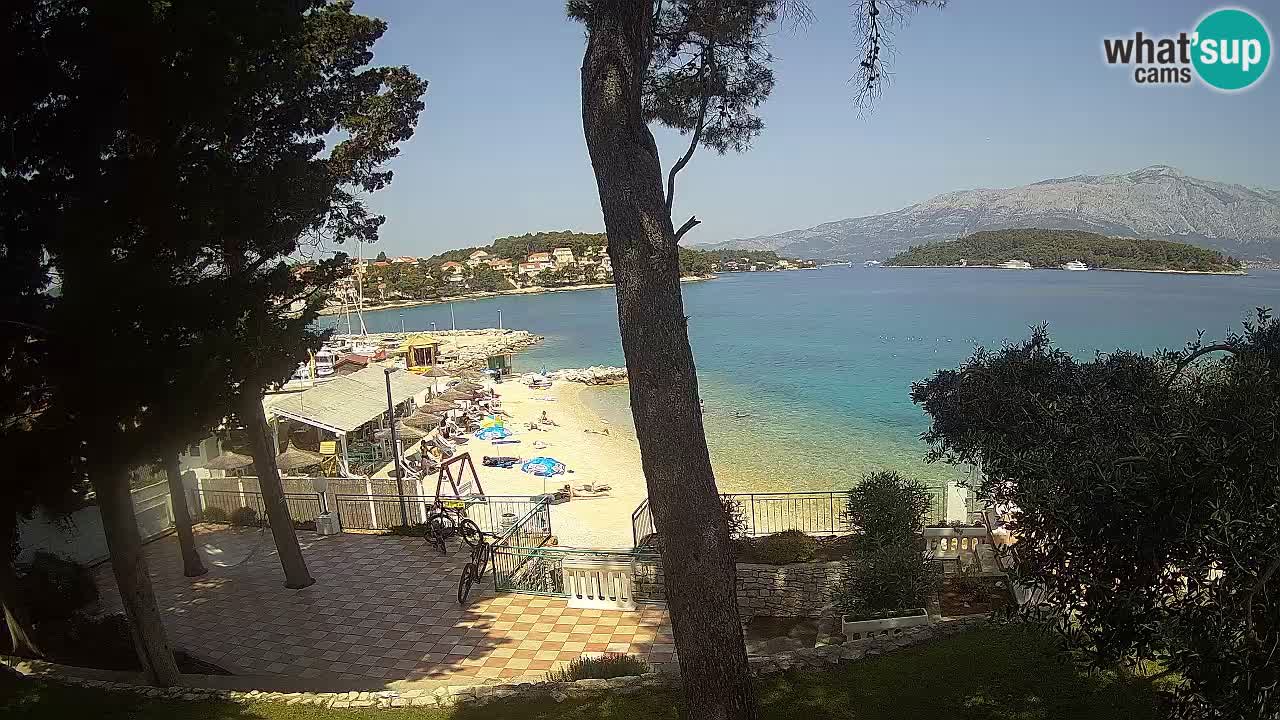 Webcam live Lumbarda – Plage Prvi Žal – Korčula