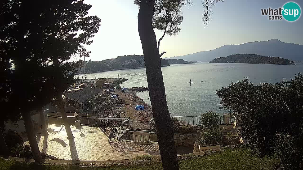 Spletna kamera Lumbarda – Plaža Prvi Žal – Korčula