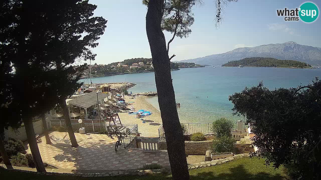 Livecam Lumbarda – Spiaggia Prvi Žal – Korčula