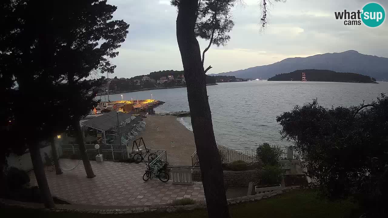 Camera en vivo Lumbarda – Playa Prvi Žal – Korčula