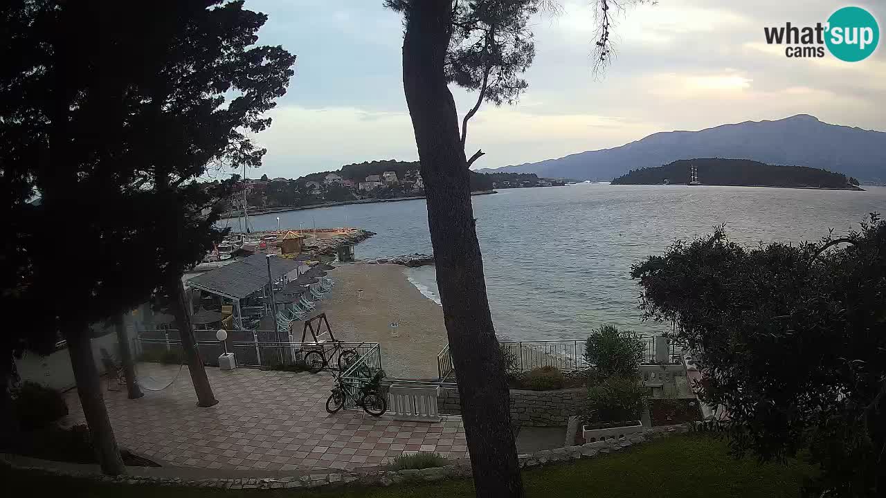 Spletna kamera Lumbarda – Plaža Prvi Žal – Korčula