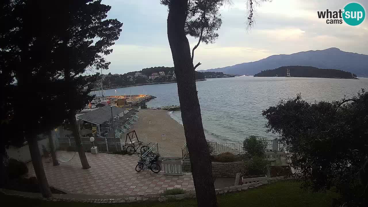 Webcam live Lumbarda – Plage Prvi Žal – Korčula