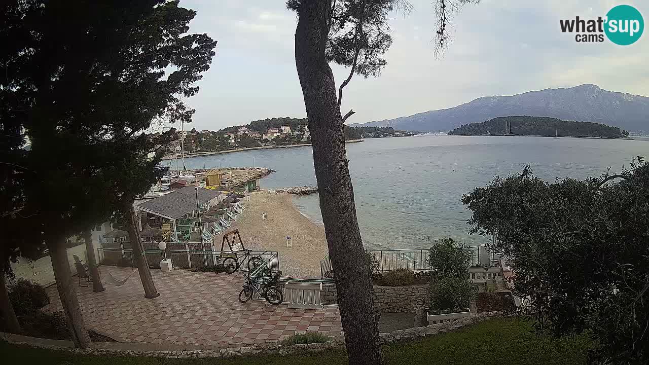 Webcam live Lumbarda – Plage Prvi Žal – Korčula