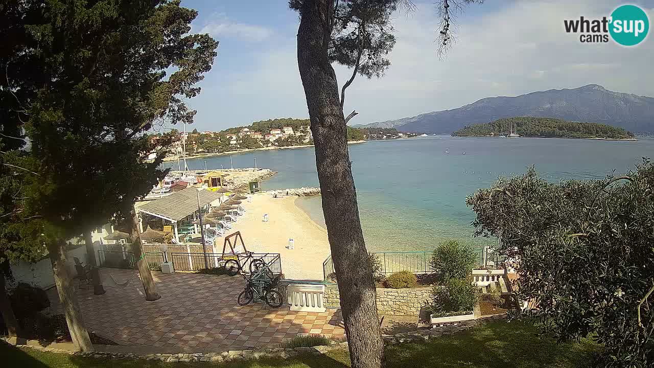 Livecam Lumbarda – Spiaggia Prvi Žal – Korčula