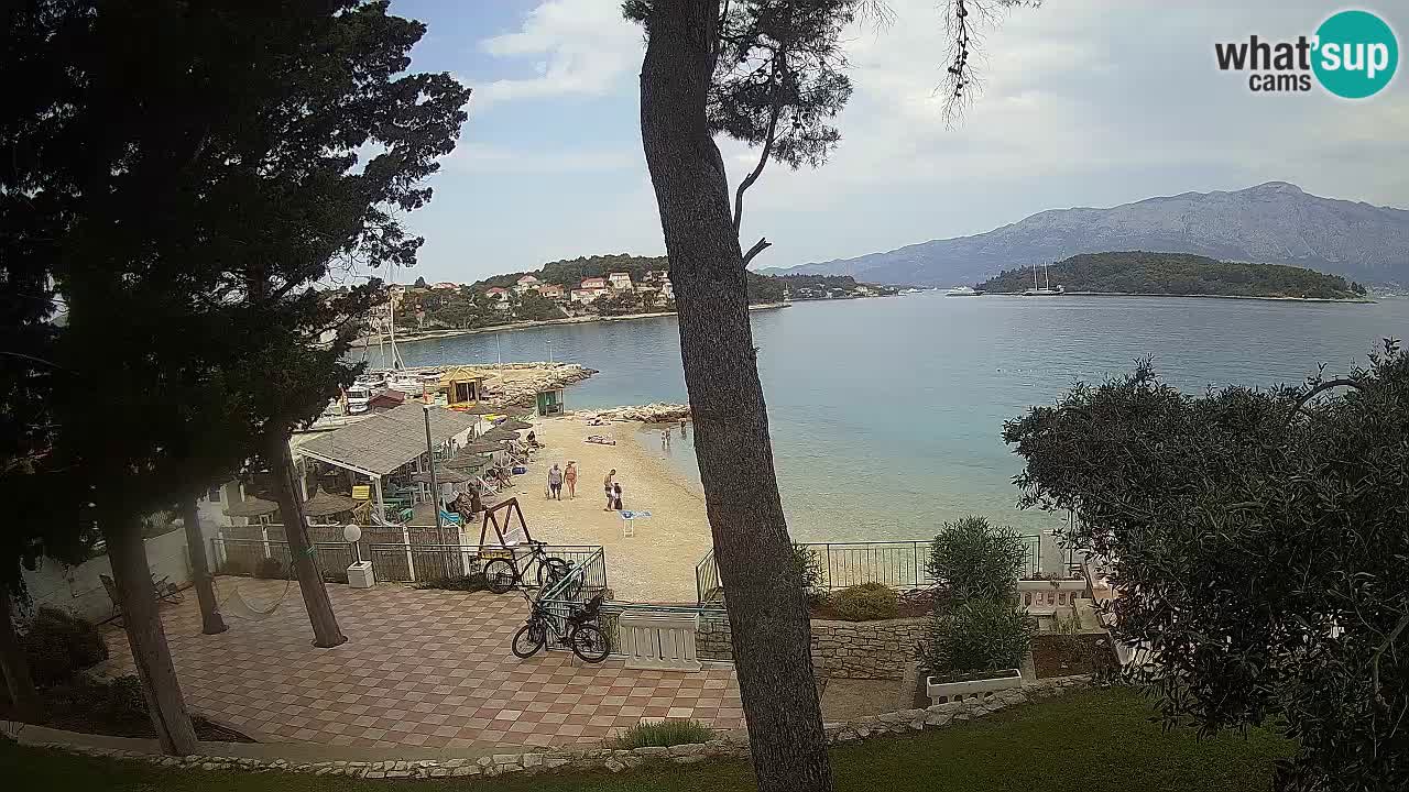 Livecam Lumbarda – Spiaggia Prvi Žal – Korčula